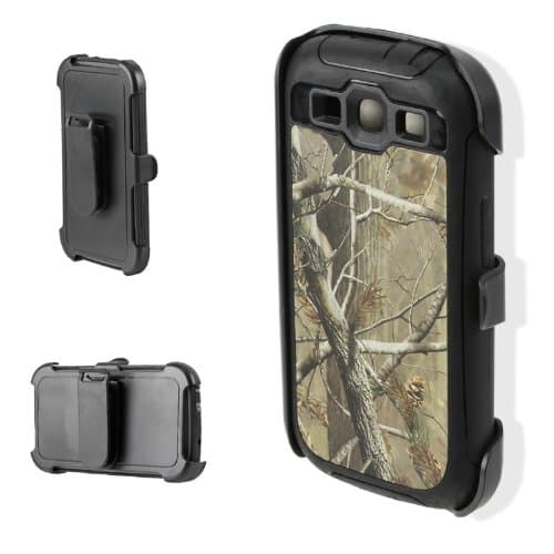 Sun Wireless Robot Mossy Tree Camo Phone Case With Holster - Samsung Galaxy S3 - For Deer Hunters