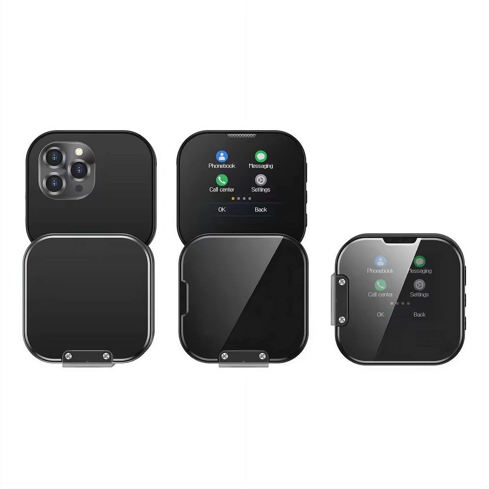 Mini Phone Mini Flip Touch Screen Mobile Phone with Rotating Screen – 1.69” Small Screen, Dual SIM Dual Standby, Pocket-Sized Compact Function Mobile Phone for Kids