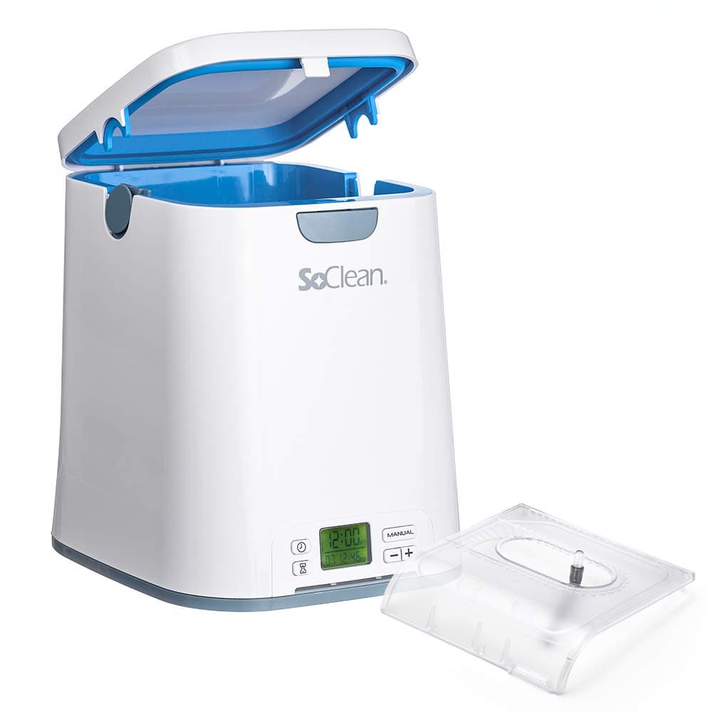 SoClean 2 PAP Cleaner and Sanitiser | Bundle With Resmed S9 Adapter | Cleans Sleep Apnea Masks, Hoses and Equipment Automatically | No Chemicals or Water Needed | Kills 99.9% of Germs and Bacteria