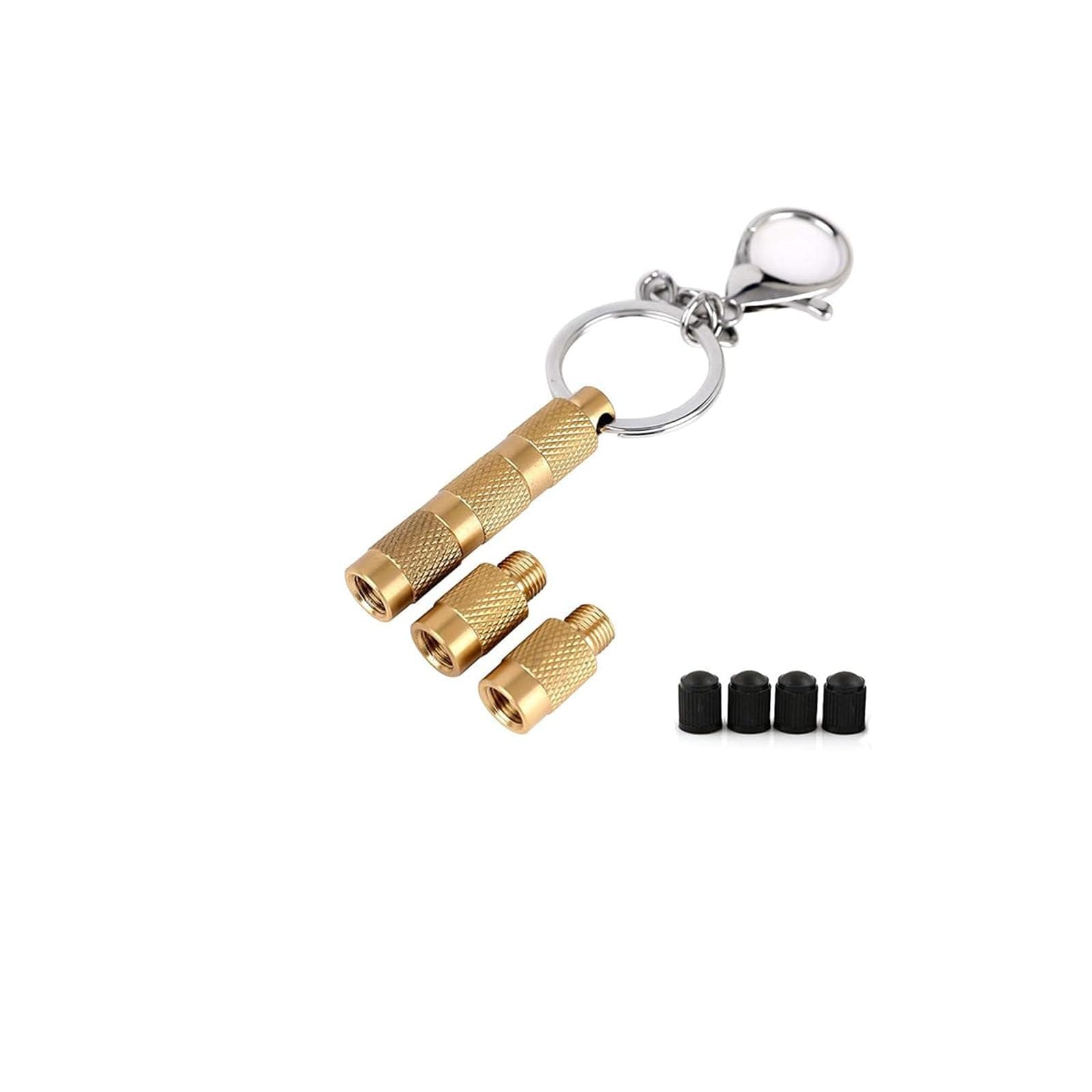 4 in 1 Solid Brass Tyre Deflator, Deflate Four Tyres at Once, Easy Storage and Use, Suitable for Car, Jeep, Truck, Motorcycle, Bicycle