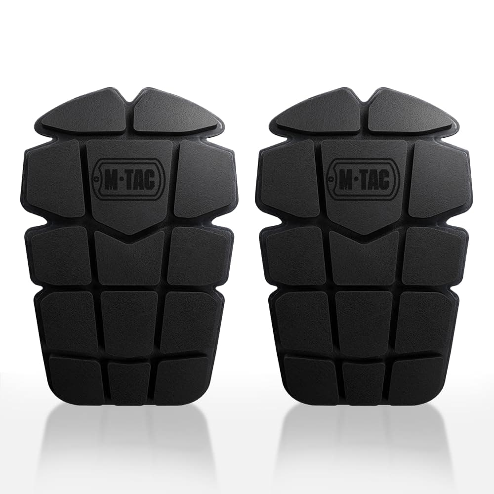 M-Tac Knee Pad Inserts for Men and Women (2 PCs) - A Pair of Knee Pads for Construction and Tactical Pants - Memory Foam Knee Pads for Work (Black)