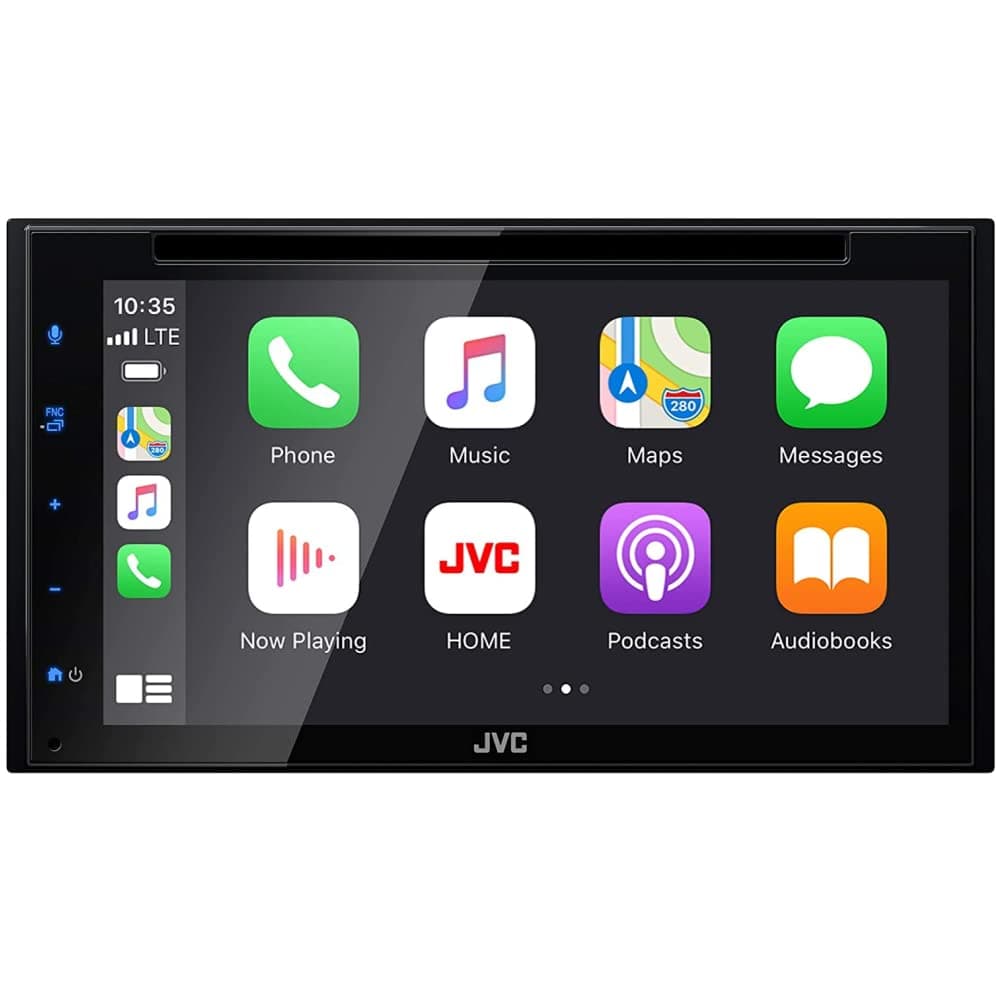 KW-V660BT Apple CarPlay Android Auto DVD/CD Player w/ 6.8" Capacitive Touchscreen, Bluetooth Audio and Hands Free Calling, MP3 Player, Double DIN, 13-Band EQ, SiriusXM, AM/FM Car Radio