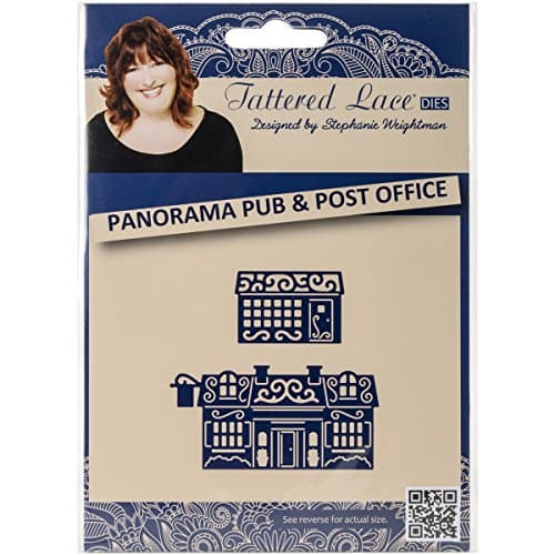 Create and Craft Panorama Pub and Post Office Tattered Lace Metal Die