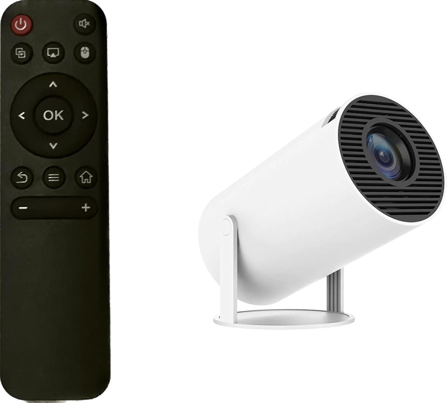 HY300 Pro Mini Projector – Portable 4K Support, Bluetooth & WiFi6 Smart Projector, Home Cinema, Android/TV Stick/HDMI/USB Compatible, Compact, High-Brightness, Outdoor, Theater-Style Entertainment