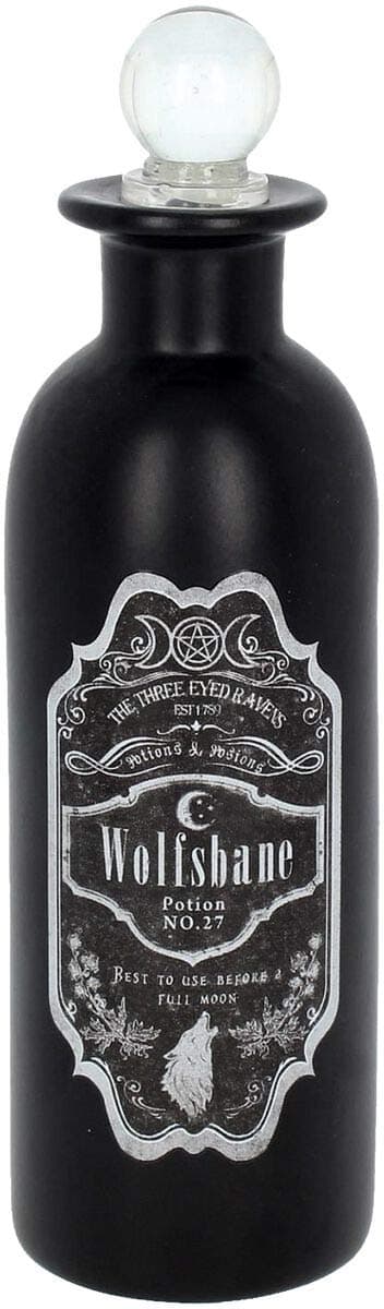 Nemesis Now Wolfsbane Potion Bottle 21cm Black