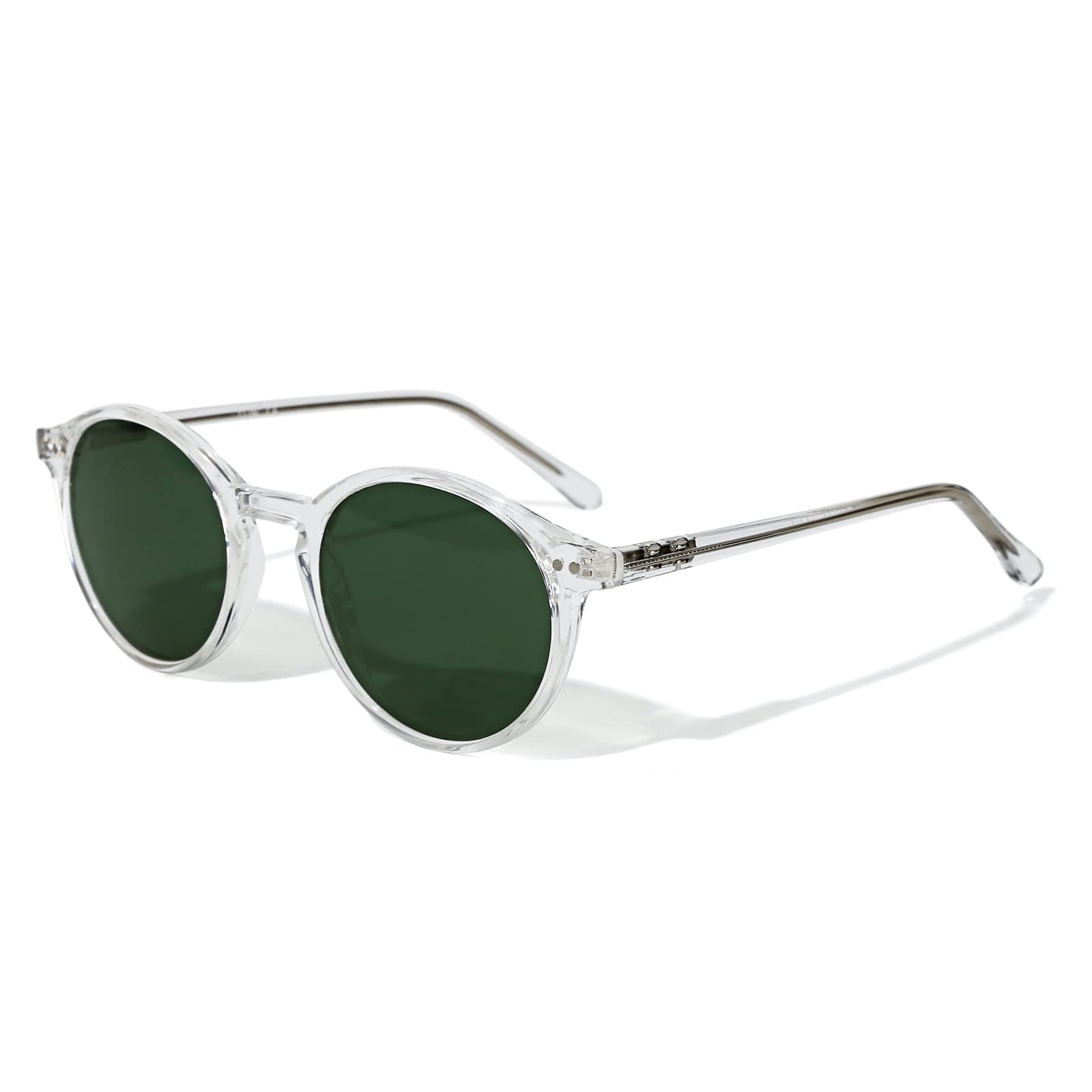 Clear Frame/Green Lens