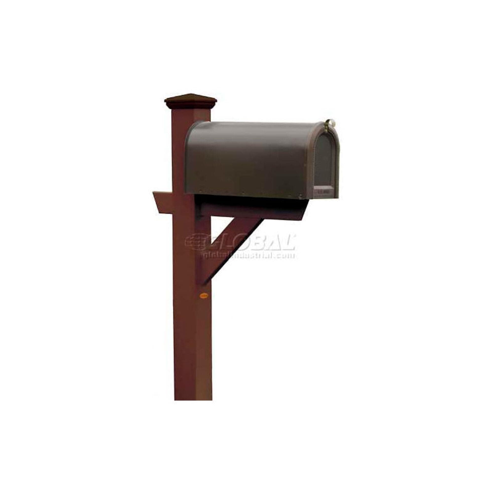 AD-MLBX1-ACE Hazelton Mailbox Post, Weathered Acorn