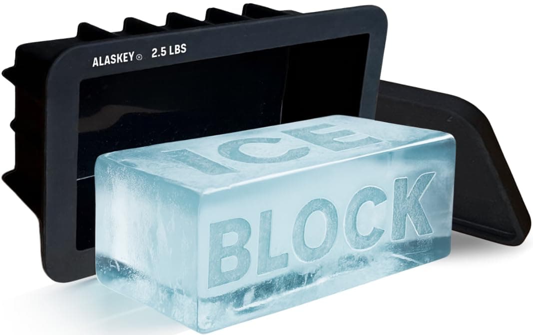 Extra Large Ice Block Mold 2.5 lbs With Lid (Single)
