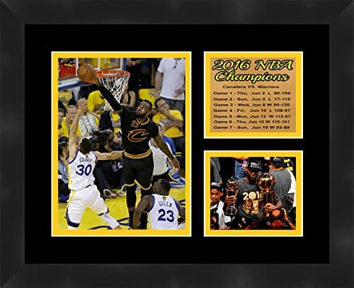 Frames by MailFrames by Mail Cleveland Cavaliers 2016 NBA Champions Lebron James 11 x 14 Framed Collage Photos