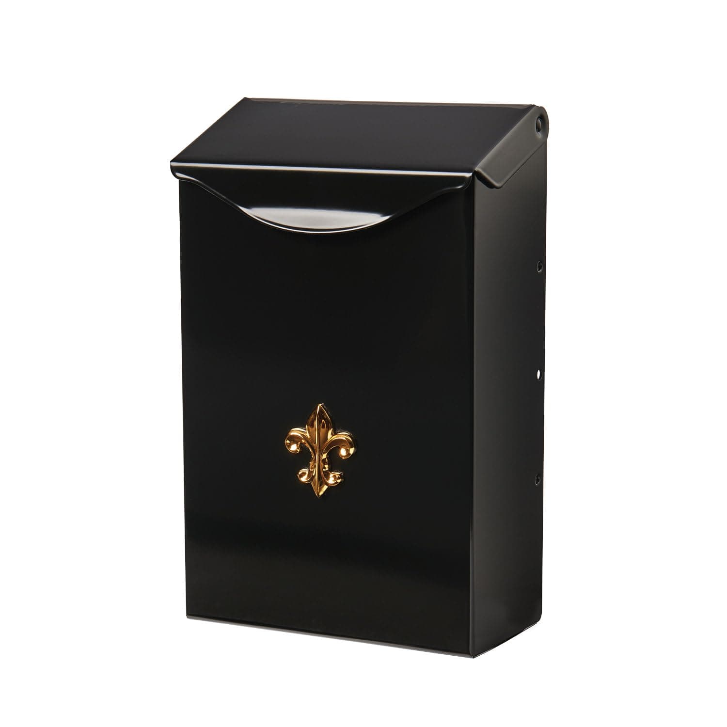 Architectural Mailboxes City Classic™ Vertical Wall-Mounted Mailbox for Outside, Rust-Resistant Galvanized Steel Metal Small Mail Box, Black