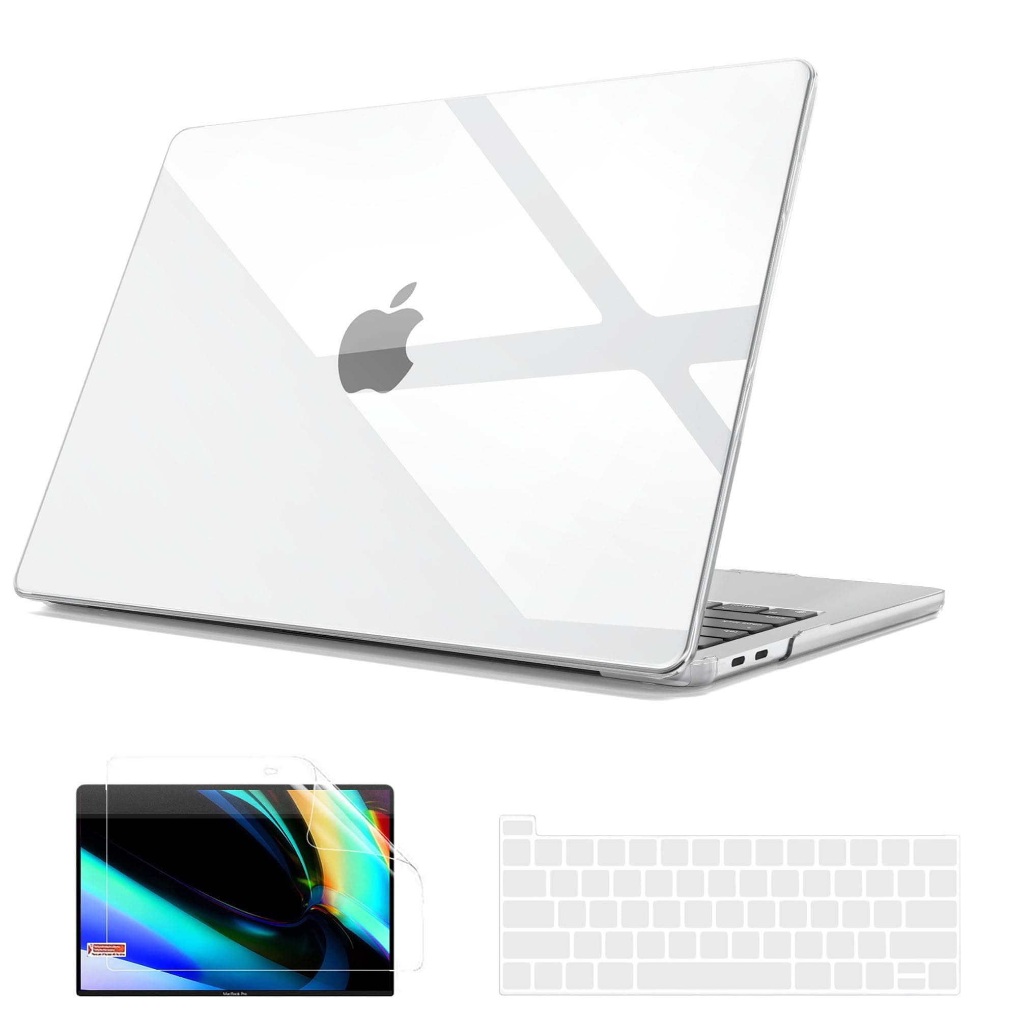 B BELK Compatible with MacBook Pro 16 inch Case 2020 2019 Release A2141, Clear Plastic Laptop Hard Shell Case Cover with Keyboard Cover & Screen Protector for MacBook Pro 16 with Touch Bar & Touch ID