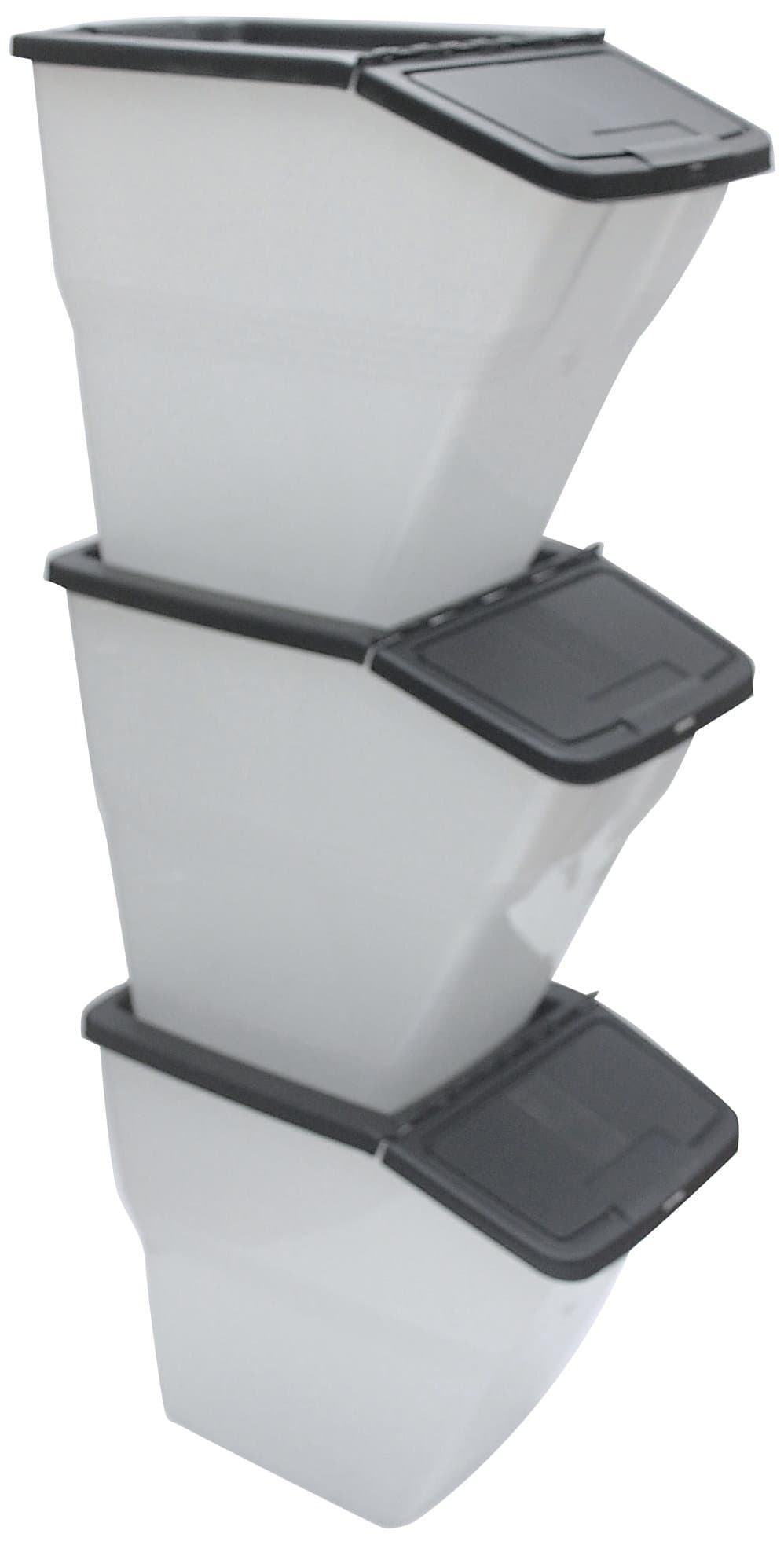 CBBL-24 Stackable Bins with Hinged Lids, 24-Quart