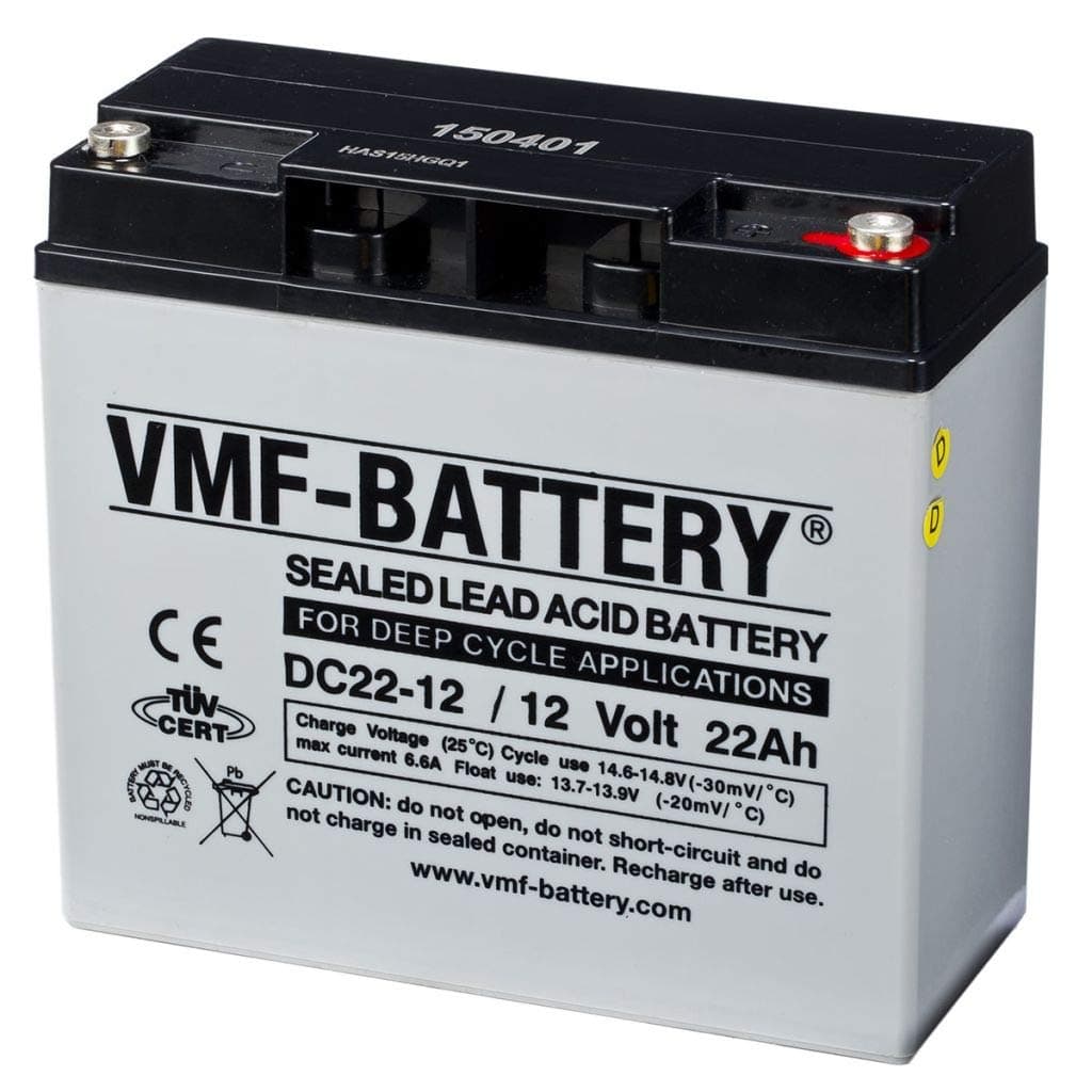 VMF AGM Deep Cycle Battery 12 V 22 Ah DC22-12 Power Supply Multi-purpose