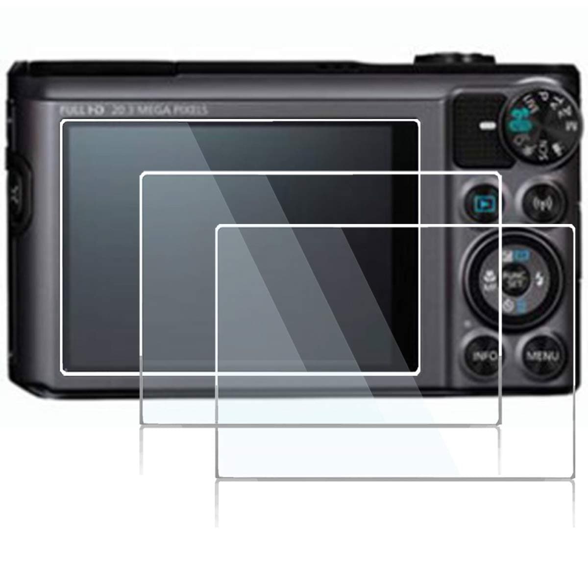 Screen Protector Compatible Canon Powershot sx740 hs sx730 hs Digital Camera,Anti-Scratch Tempered Glass Clera Hard Protective Film Shield Cover (2pack)