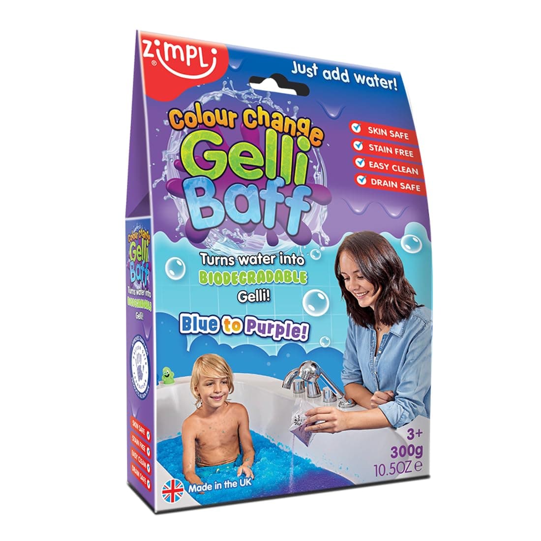 Kids Gelli Baff Zimble Ballistic Blue Changing Box