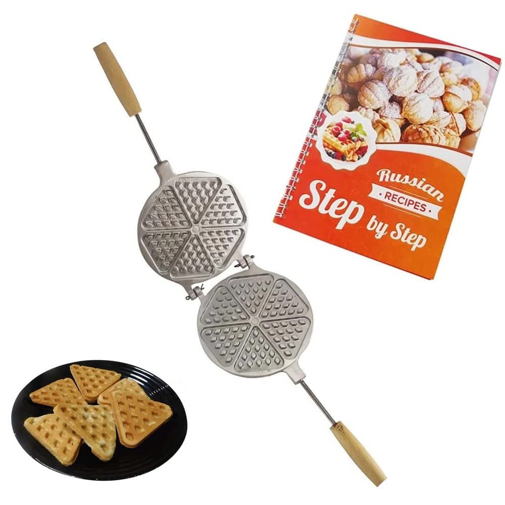 Triangular Cookie Mold Maker Oreshki Russian Soviet Cookies Pastry + Color Book With Russian Recipes