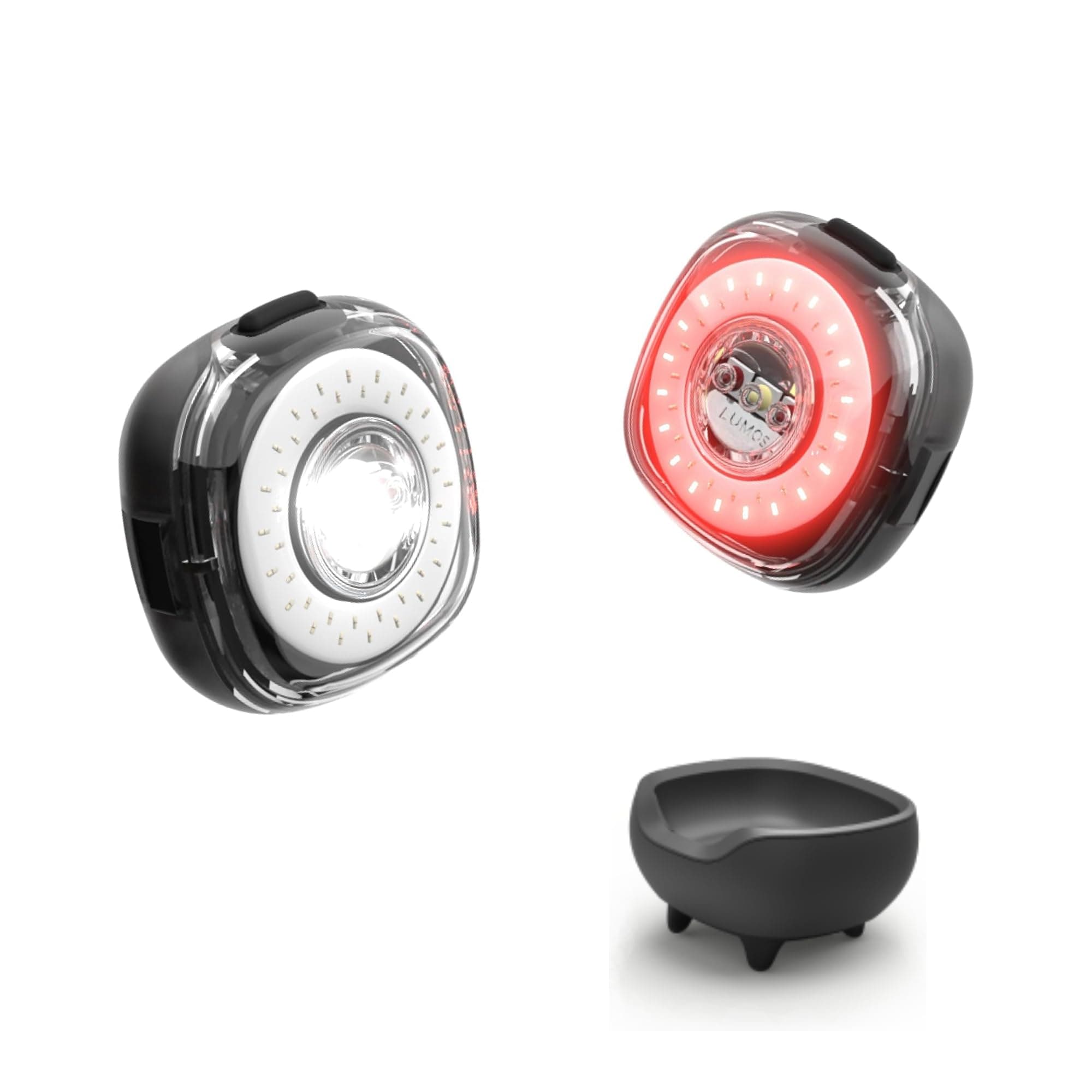 Smart Bike Light System - Sync Front & Rear LED Light, Custom Brightness, Flash Pattern, Day/Night mode, Turn Signals, Brake lights, Bicycle Accessories for Night Riding