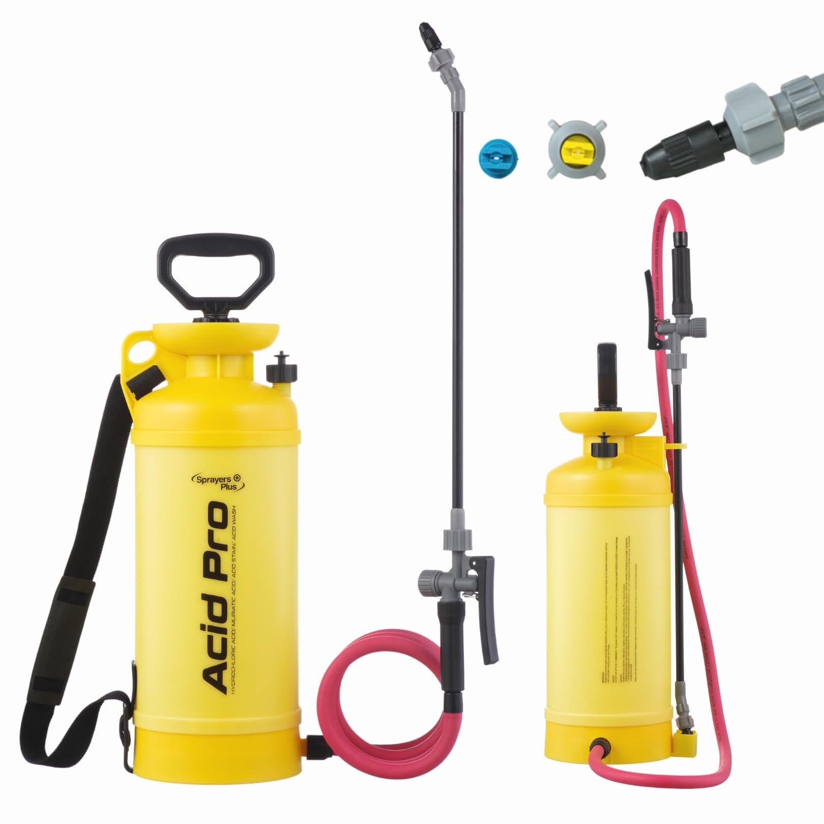 Sprayers Plus Acid Sprayer 2 Gallon, Acid Pro Compression Sprayer, Chemical Resistant, Leak-Free, for Acid Stain Muriatic Acid