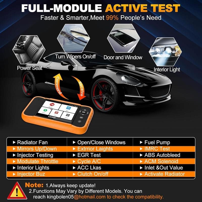 LAUNCH X431 Elite V2.0 BBA Bi-Directional OBD2 Scanner for BMW,Mercedes-Benz,Volkswagen VW Audi V.A.G Group, Full System with Full Functions, ECU Coding,Battery Register, Lifetime Update