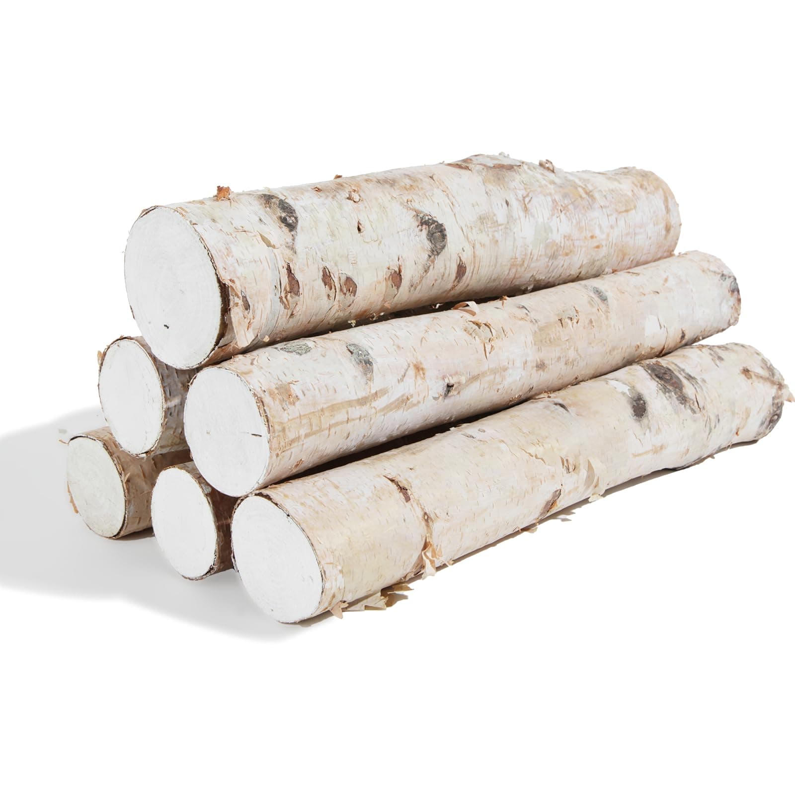 Birch Log Set for Fireplace