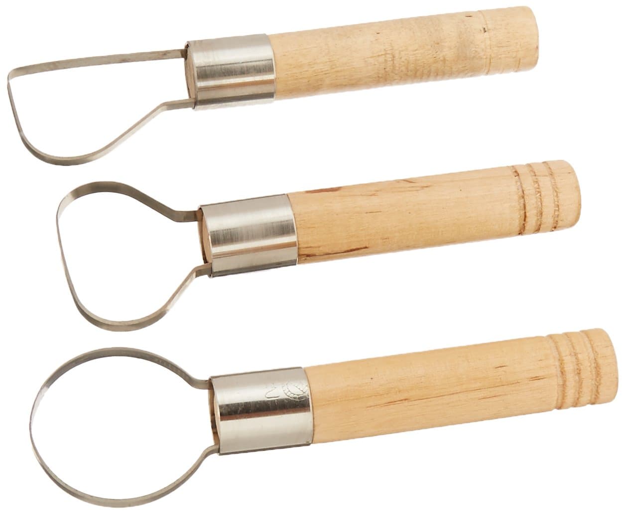 Paragon Crafts 3 Piece Clay Tools Wire Based Pottery Sculpting Ceramics Art, Must Have Tool for Polymer Sculpture Making Modeling Carving Scoring Wax Kit Molds Blocks Jewelry