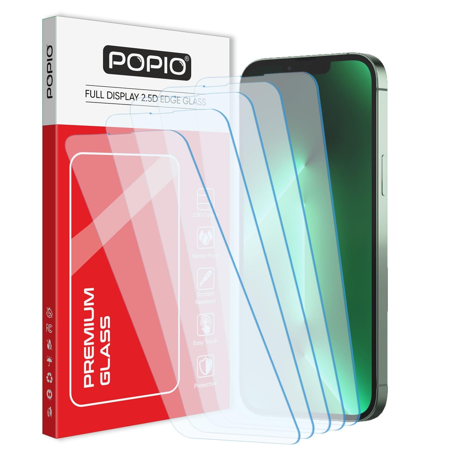 Tempered Glass Compatible For Iphone 13 Pro Max (Transparent) Full Screen Coverage Except Edges For Cellphone, Pack Of 1