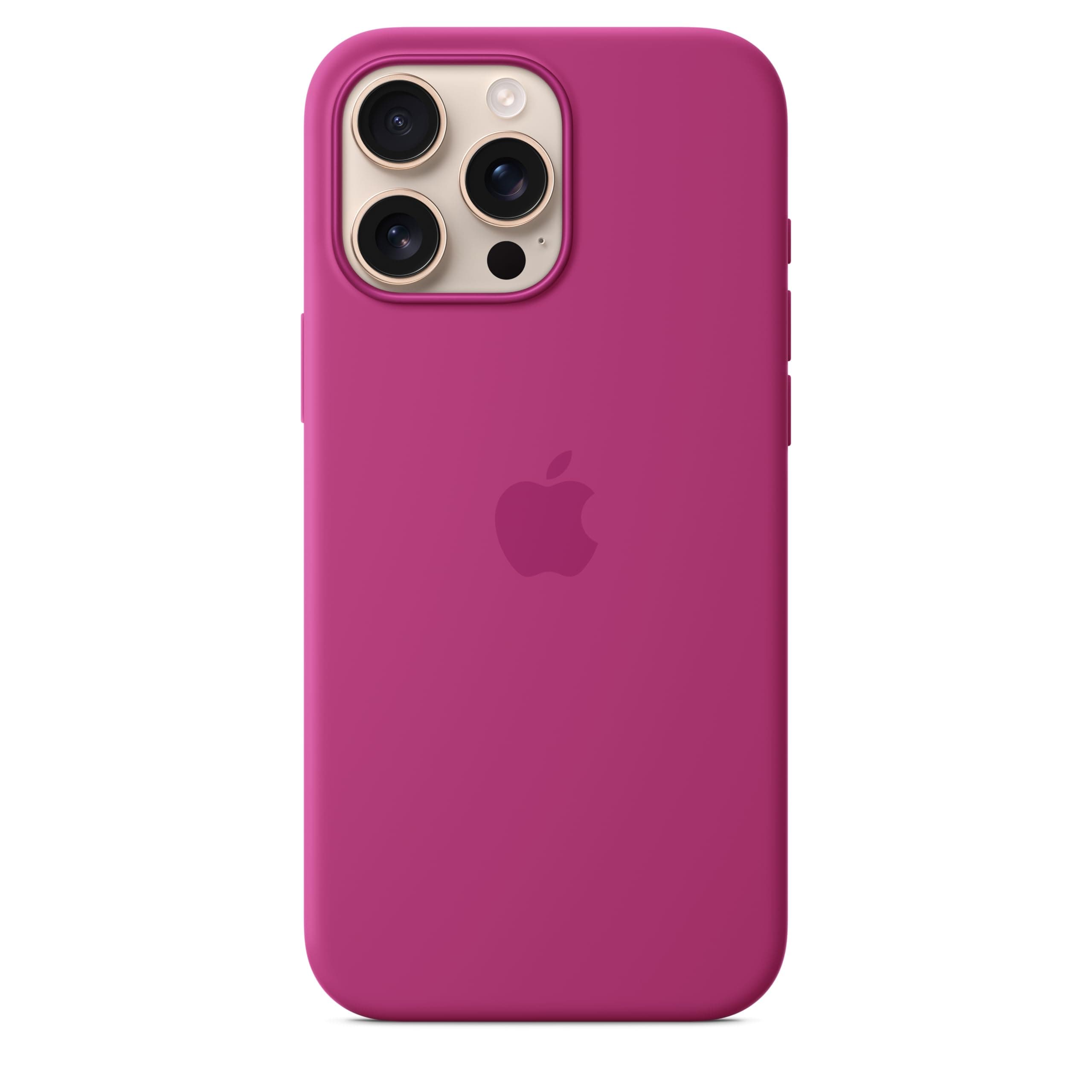 Apple iPhone 16 Pro Max Silicone Case with MagSafe - Fuchsia 