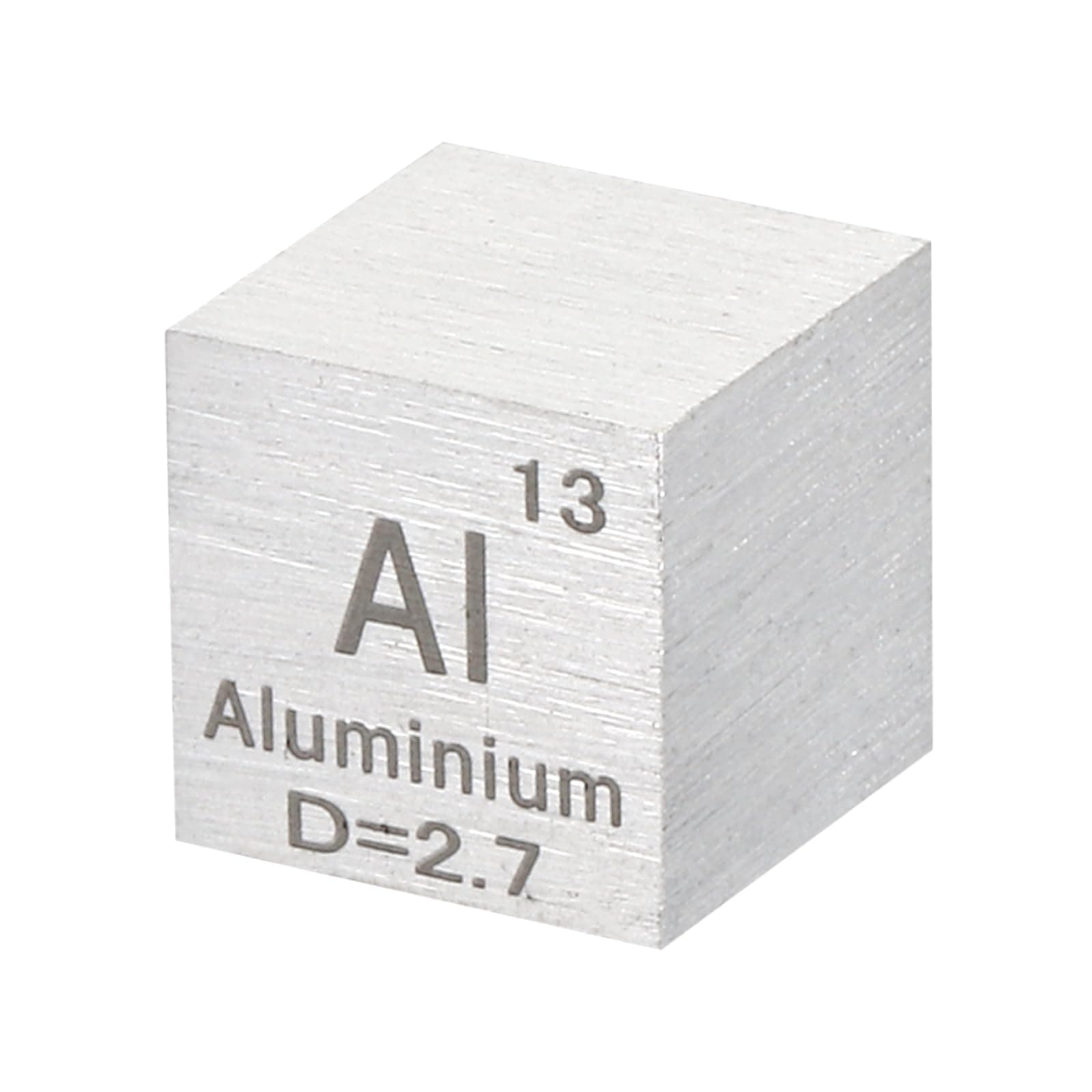 PATIKIL Aluminum Cube, 10mm Al Density Cube High Density Element Cube Unique Metal Cube Periodic Table of Elements Collections Lab Experiment Teacher Scientific Classes
