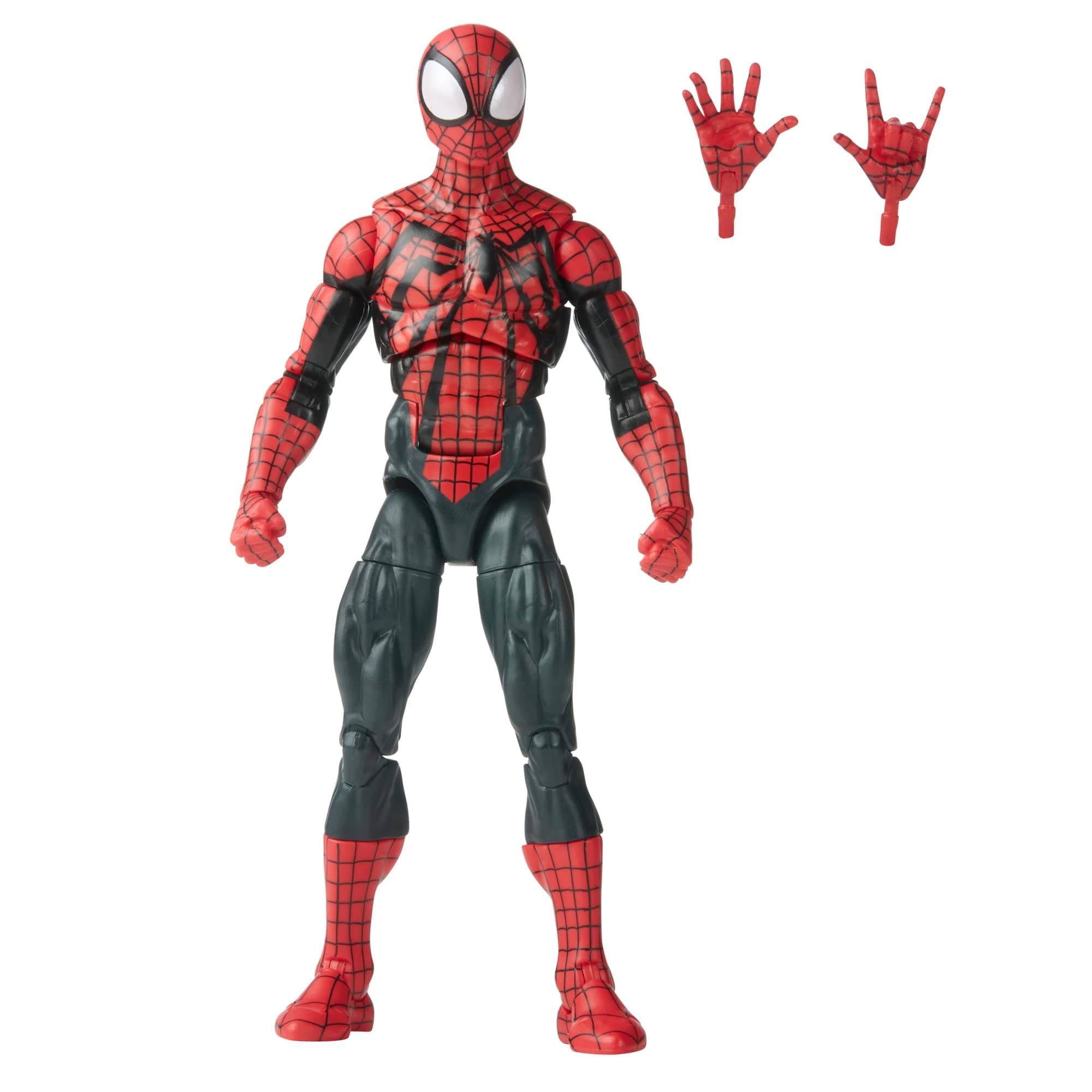 Legends Series Ben Reilly Spider-Man, Spider-Man Legends Collectible 6 Inch Action Figures, 2 Accessories