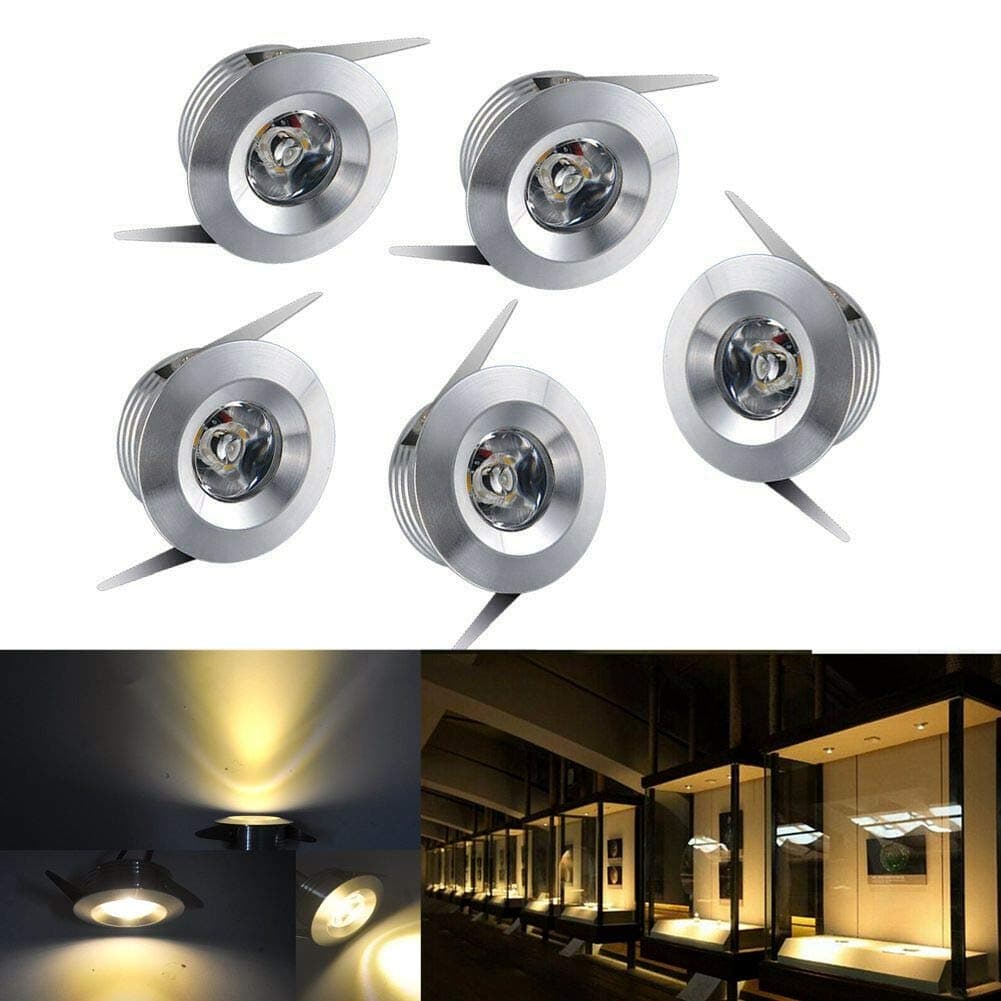 MHY 10x LED Ceiling Spot Light Recessed Down Light Cabinet Lamp Warm White 220v AC