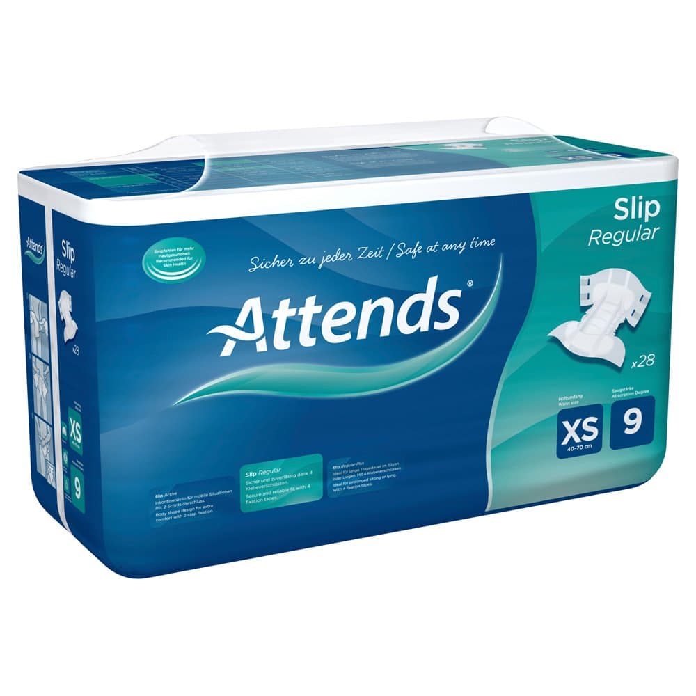 Attends Slip Regular Absorbency 9-28 Count (Extra Small)