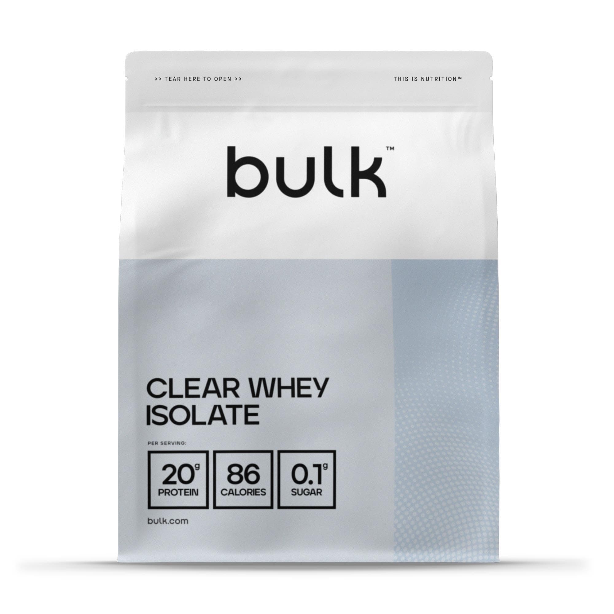 Bulk Clear Whey Isolate | Pink Lemonade | 20g Protein per Serving | Low Sugar | Refreshing Fruity Flavours | 86 Calories | Fast Absorbing | Hydrating Protein Drink | 500g