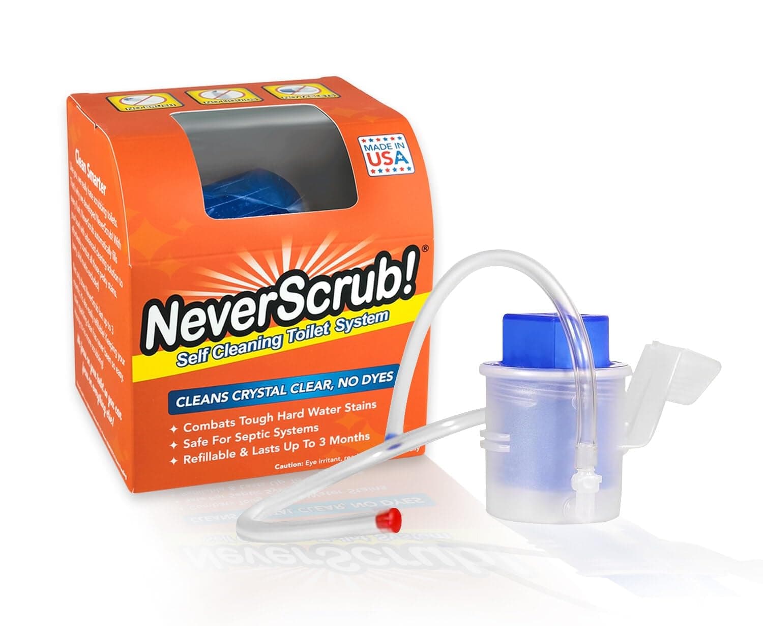 Never Scrub Automatic Toilet Cleaning System - New/Improved