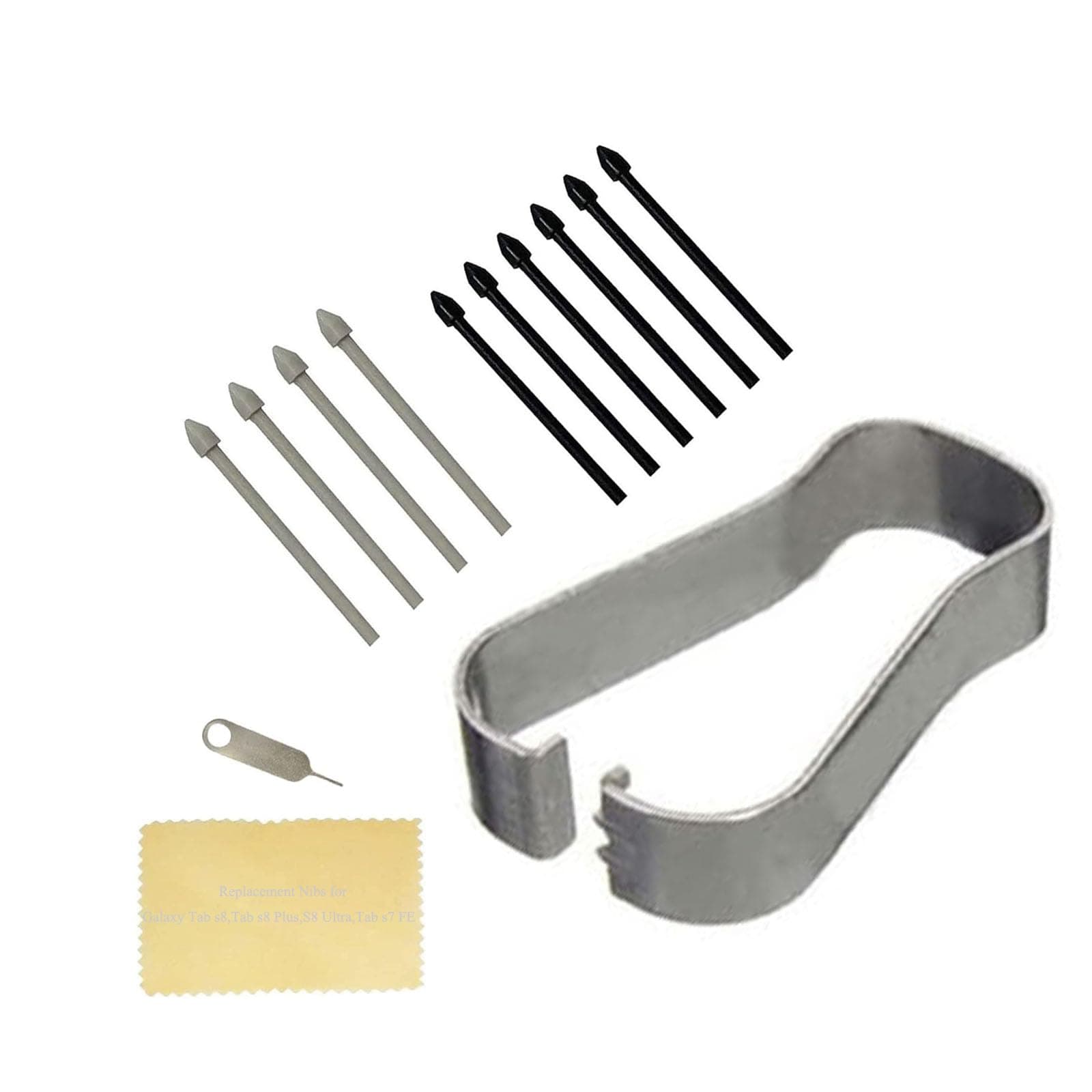 GNLKYZWV (10pcs Pack) Tab s8 s Pen Tips Replacement Stylus Nibs Parts for Samsung Galaxy Tab s8,Tab s8 Plus,S8 Ultra,Tab s7 FE (Black/Gray)