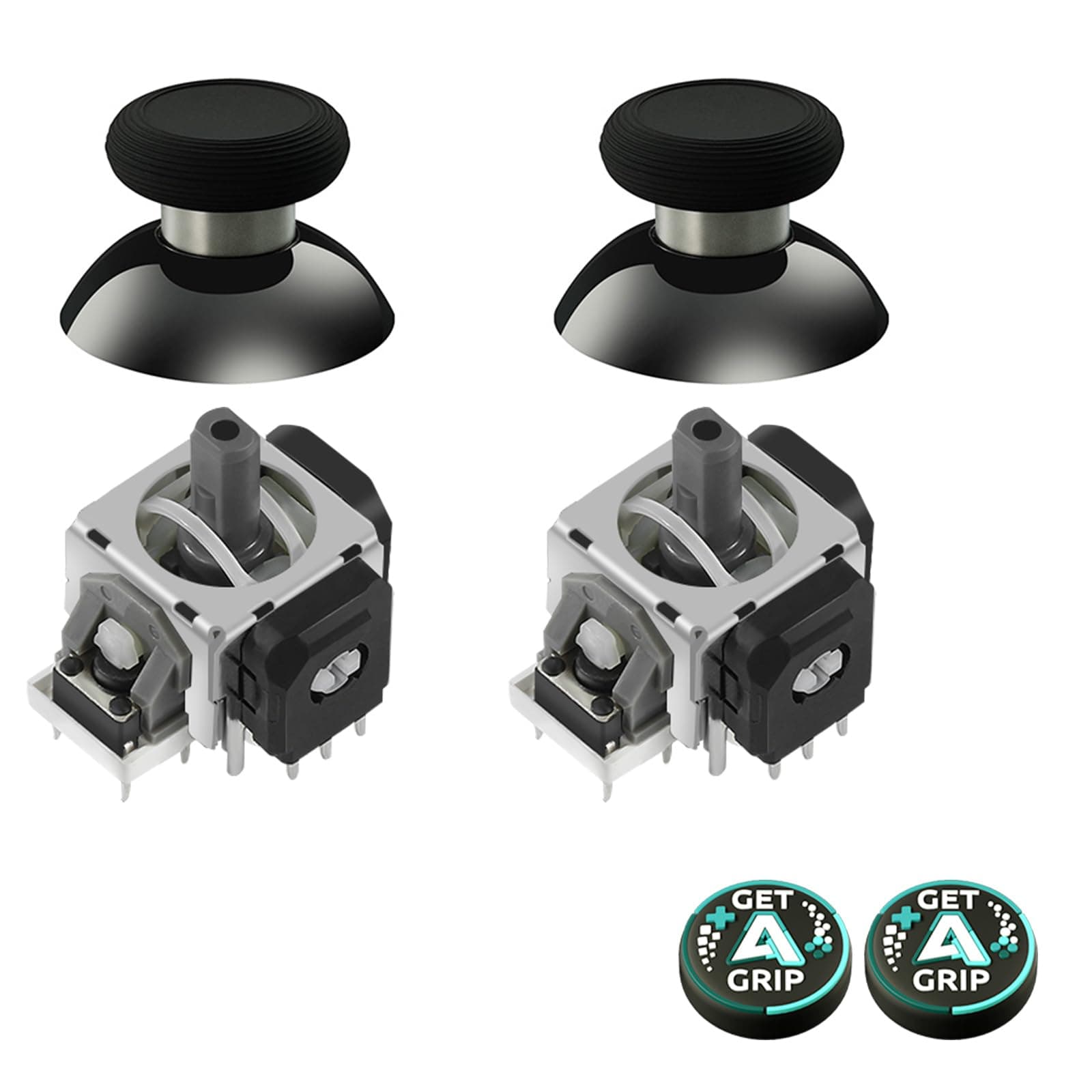 AKNES GuliKit TMR Electromagnetic Joysticks for DualSense PS5 / DualSense Edge Controller, Sticks Replacement Accessories for Playstation 5 Controller, Thumbstick Caps included