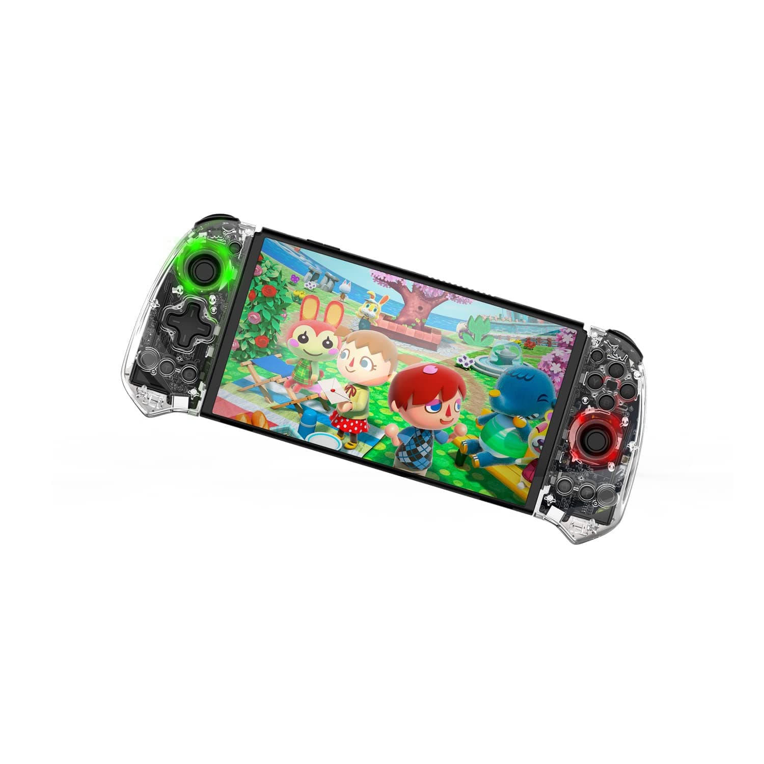 IINE Wireless Controller for Nintendo Switch/Switch OLED Replacement for Switch L/R Joypad with Turbo/Dual Vibration/Motion Control/Wake-up/RGB Backlight Functions