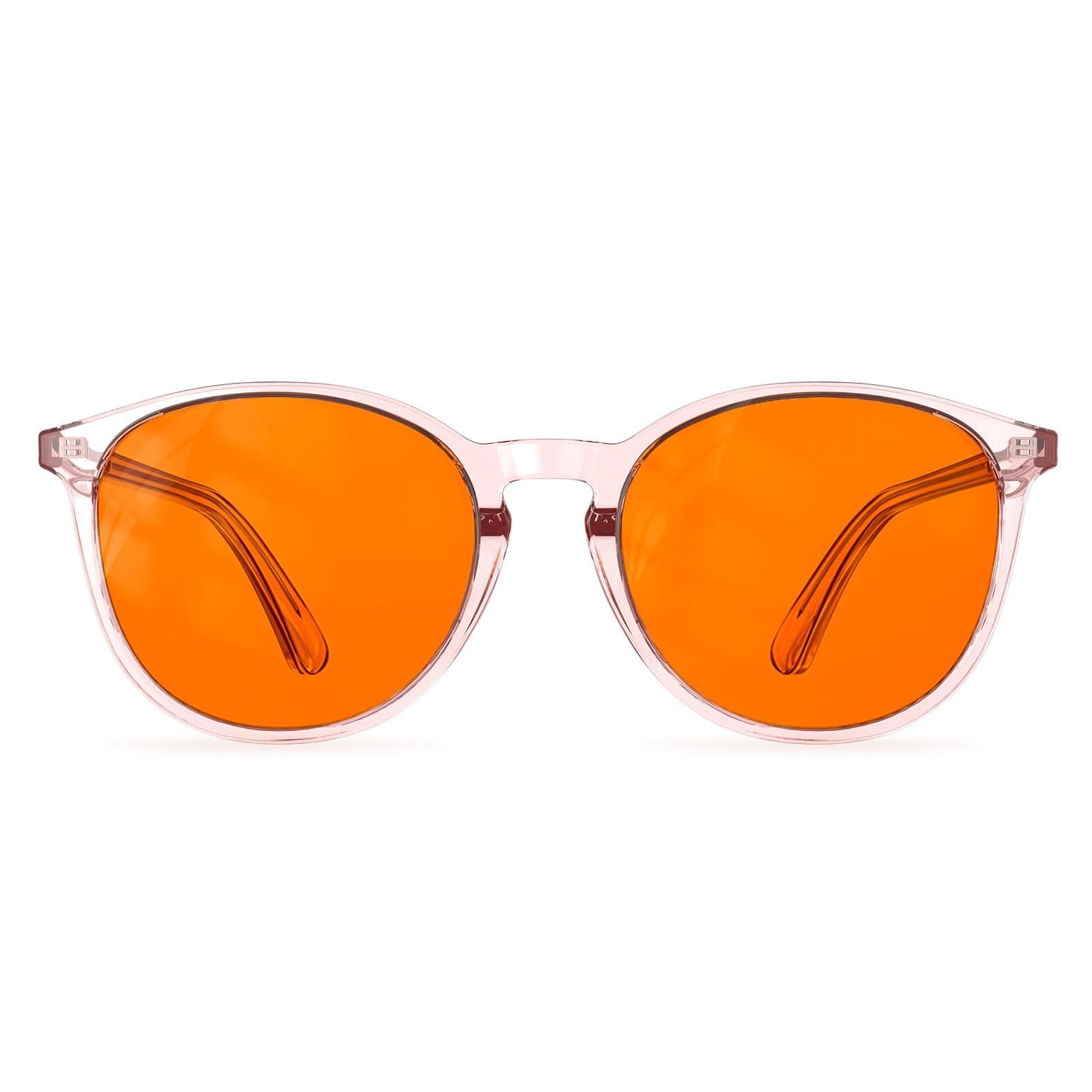 Bloomoak 99.9% Blue Light Blocking Glasses, Gaming Retro Round Glasses, Relieve Eye Fatigue and Improve Sleep, Suitable for Screens/Games/TVs