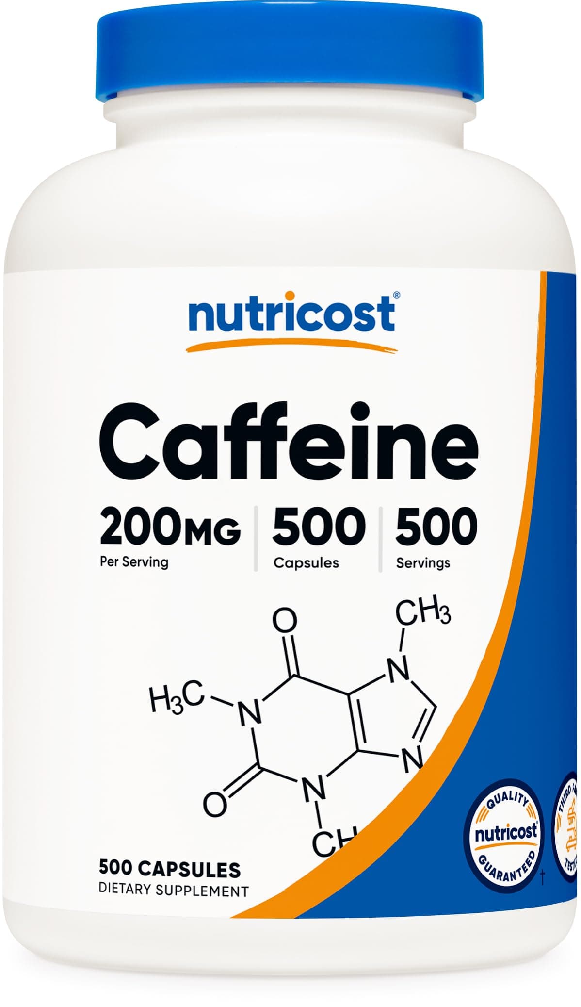 Caffeine Pills, 200mg Per Serving (500 Caps)