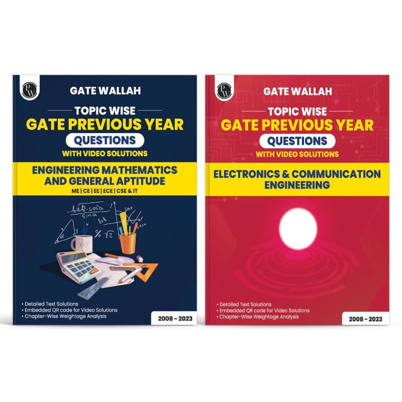 PW GATE Wallah Topicwise PYQ Combo: Electronics & Communication Engineering + Engineering Mathematics & Aptitude (For 2024 Exam) Unknown Binding