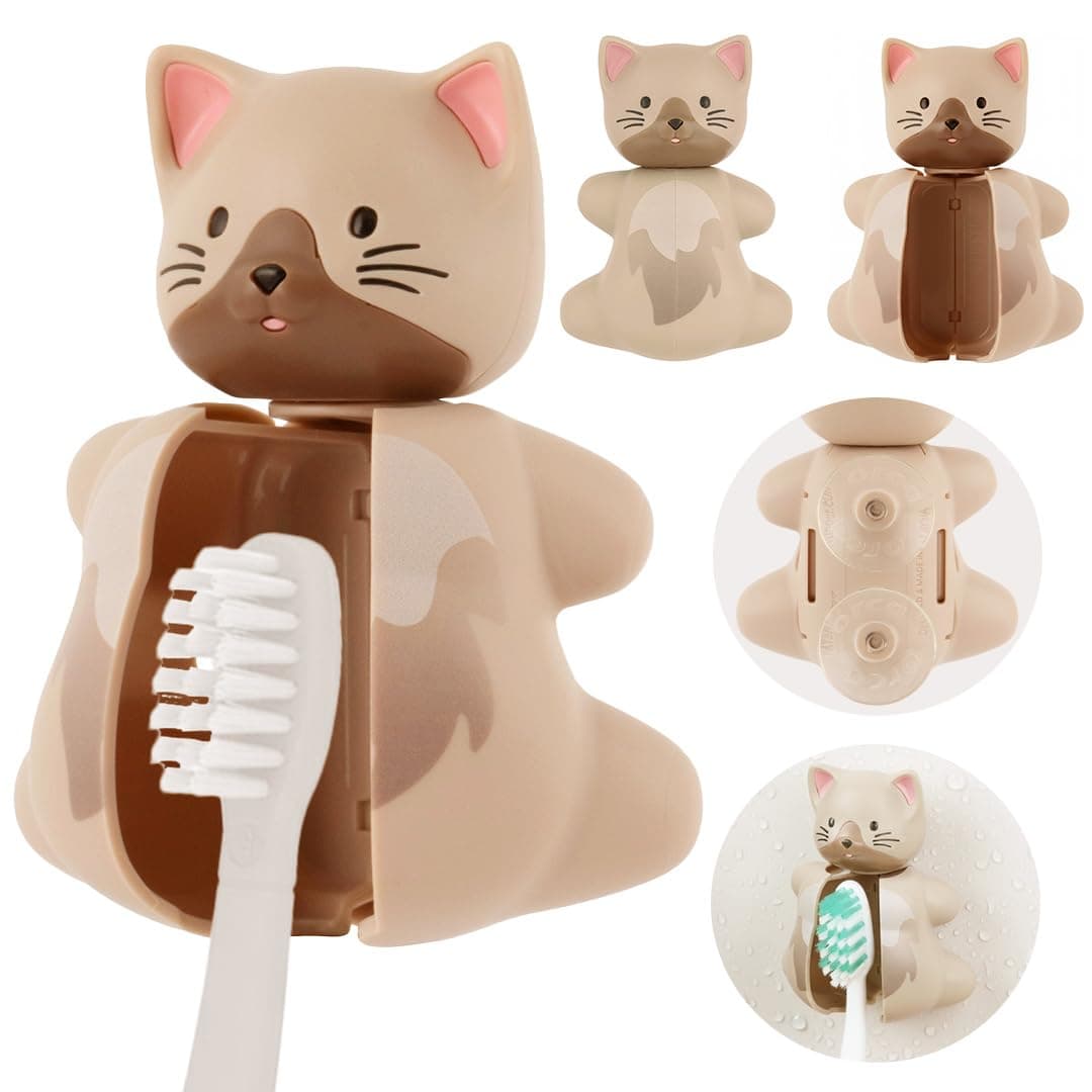 Flipper Fun Animal cat-shaped toothbrush cover