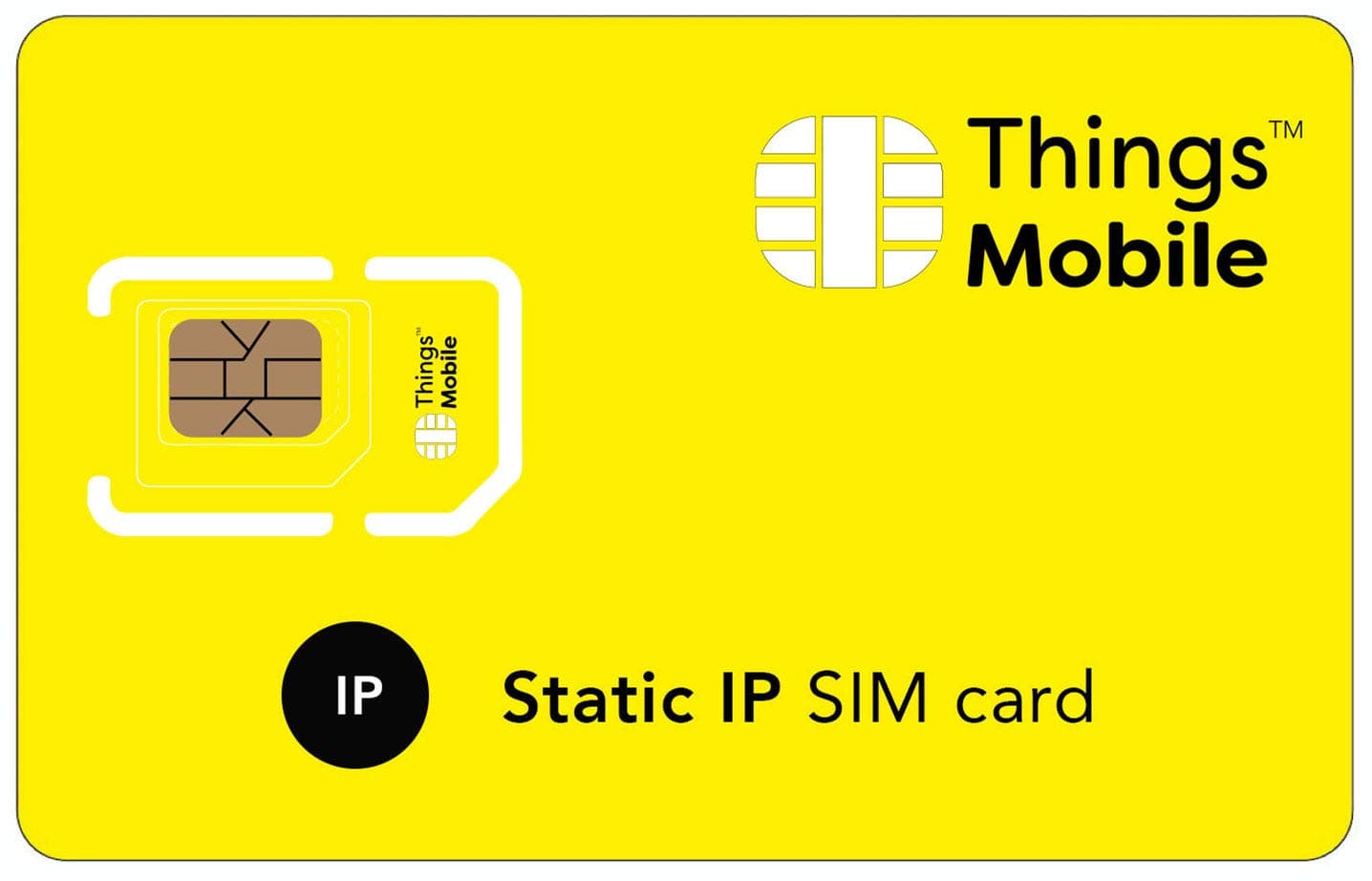 STATIC IP SIM Card for IOT and M2M - Things Mobile - Global Coverage and Multi-Operator GSM/2G/3G/4G LTE Network, No Fixed costs, No Expiration Date, Competitive Rates. €10 Credit Included