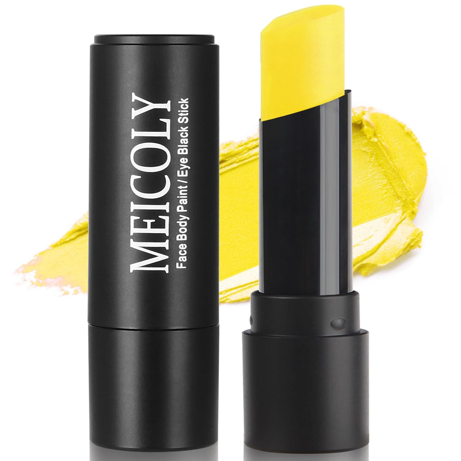 Yellow Eye Black Face Paint Stick