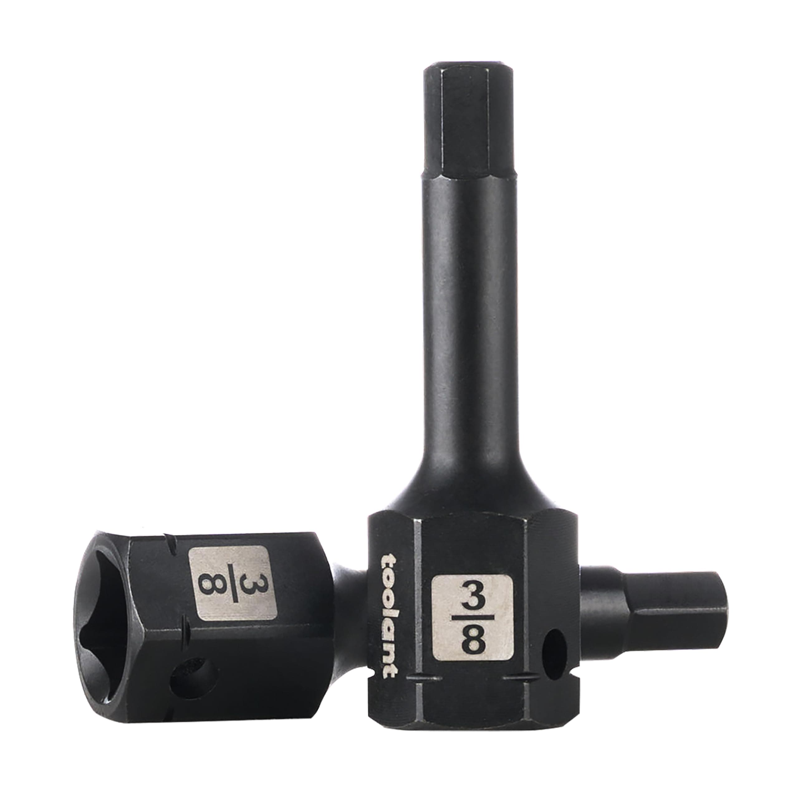 toolant 1/2" drive 3/8" impact hex bit socket set 2PCS, Hex Drive, S2 Steel Air Drive Allen Socket set,Impact Grade