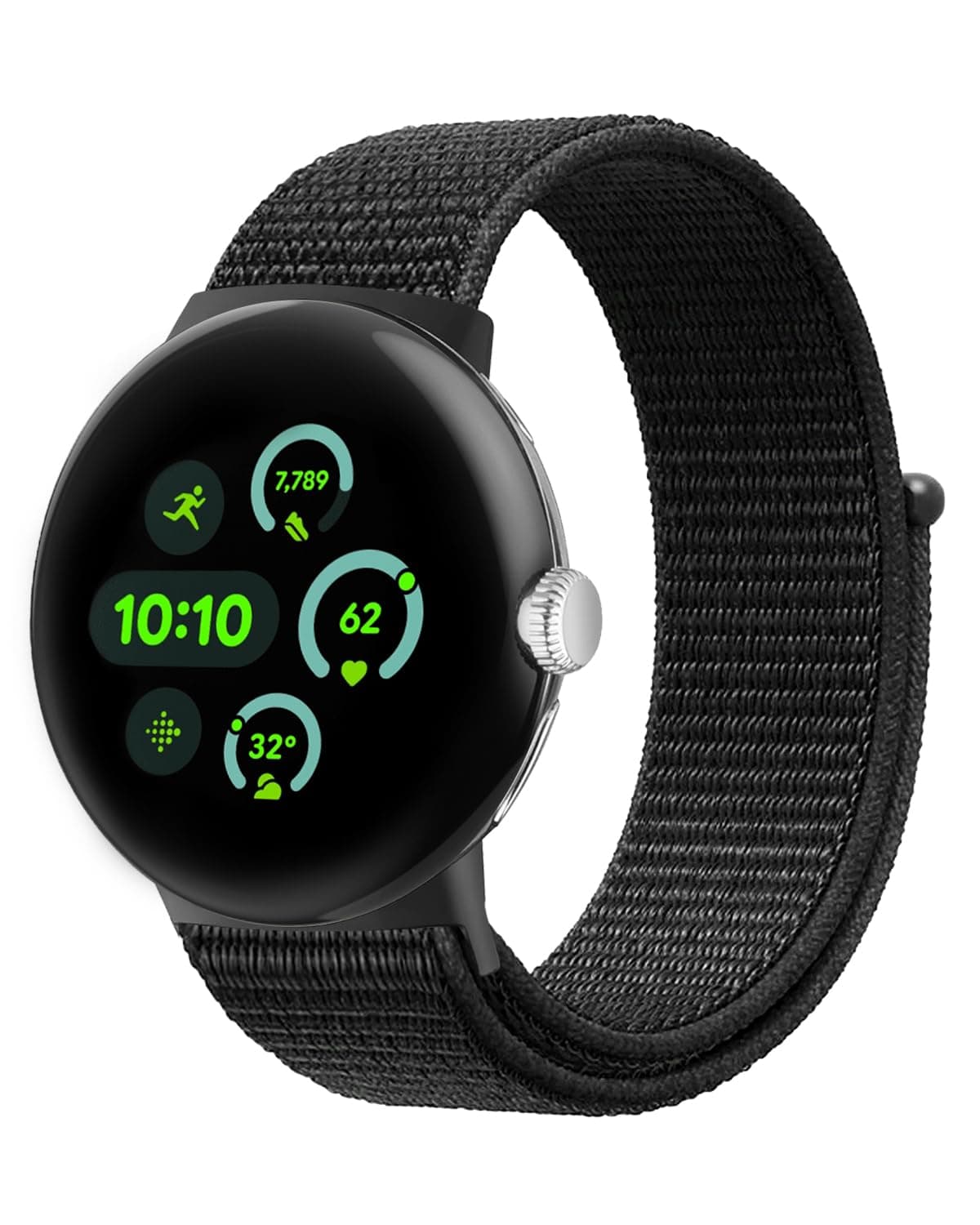 BlackPro Compatible with Google Pixel Watch 4 45mm/3 41mm Band, Adjustable Breathable Sport Strap for Google Pixel 4/3/2/1 Band for Men Women