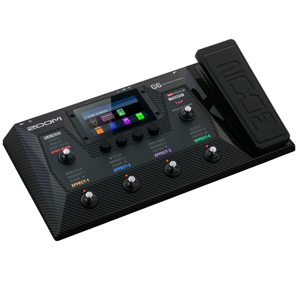 G6 Guitar Multi-Effects Processor with Expression Pedal, Touchscreen Interface, 100+ Built in Effects, Amp Modeling, IR’s, Looper, & Audio Interface for Direct Recording to Computer