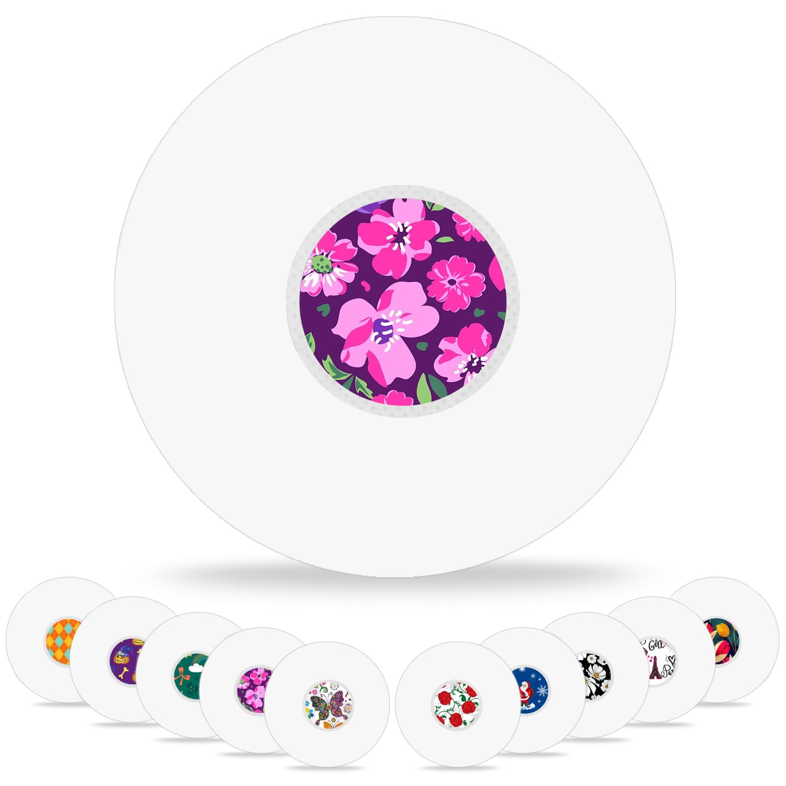 Libre 3 Plus Sensor Covers & Free-Style Stickers for Libre 3 Sensor,Hypoallergenic Transparent Adhesive Patches,Waterproof & Breatheable for 15 Days Sensor Patches,Total 40Pack