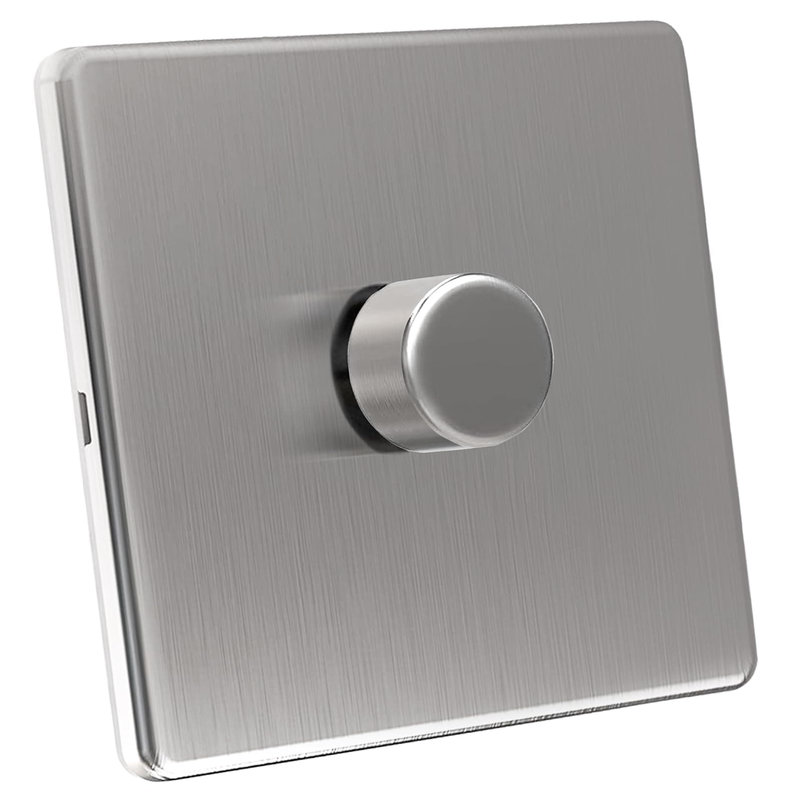 Zigtiger Dimmer Light Switch Led Dimmer Switch LED/Incandescent Bulbs/Halogen Lamps 3-100W 1 Gang 2-Way/Brushed Steel