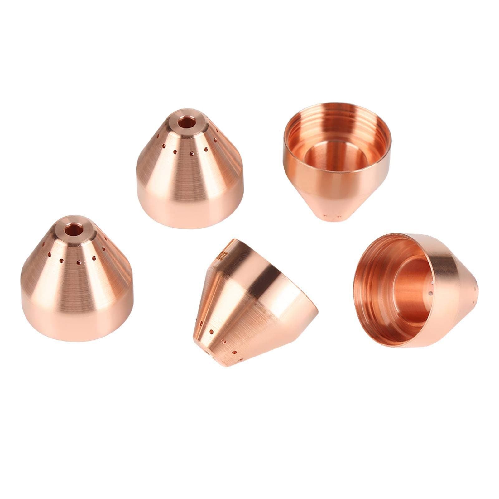 Plasma Shield Cap, 220993 5pcs Durable Plasma Nozzles Torch Tips for Cutting Carbon Steel for Stainless Steel for Copper for Aluminum