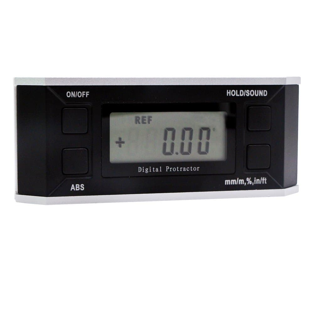 BIPEE 5340-90 Digital Protractor Inclinometer without Magnets, 360 Degree