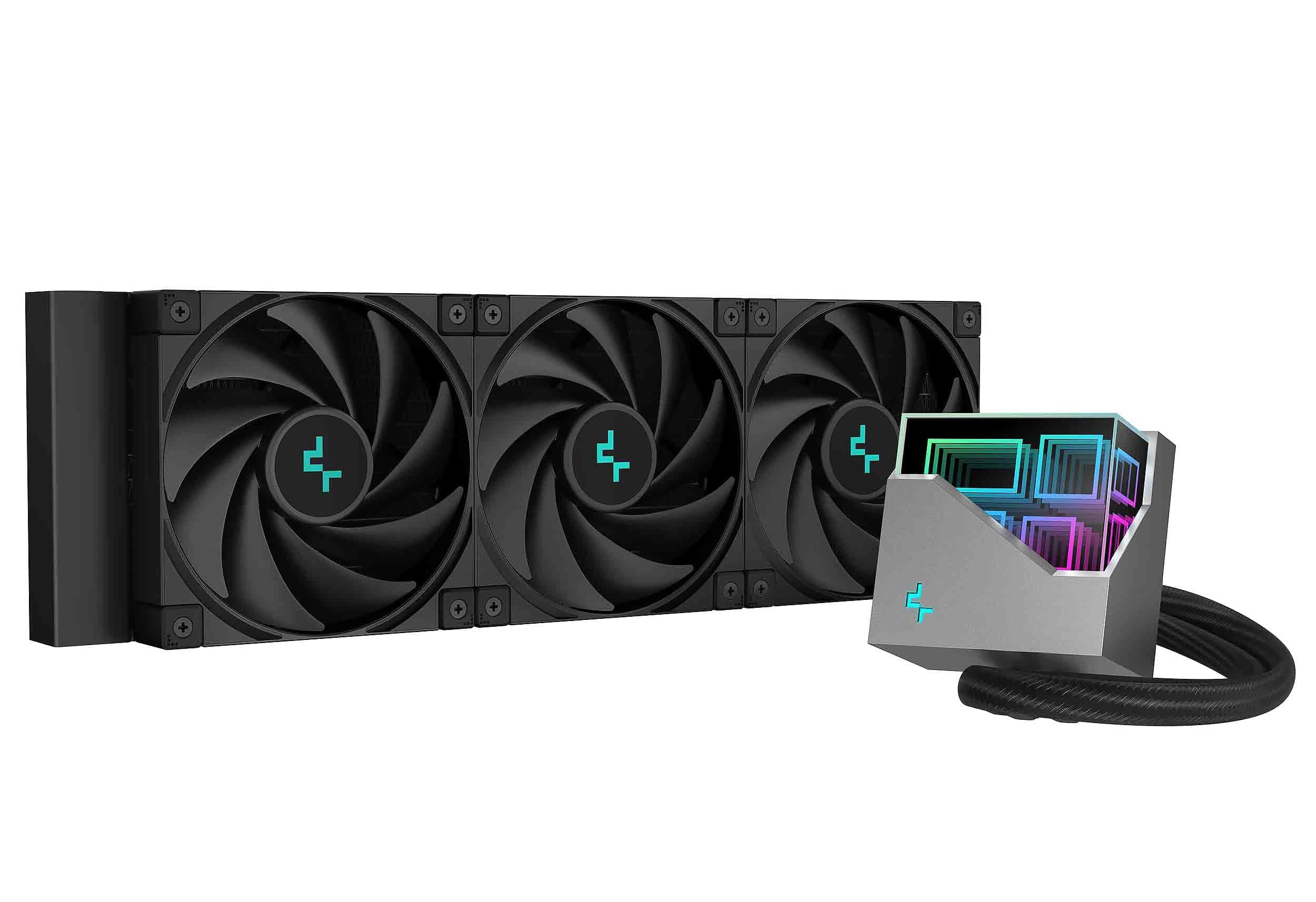 KASTWAVE Liquid CPU Cooler with 4th Gen Dual-Chamber Pump - 360mm, 3100RPM | Multidimensional Infinity Mirror ARGB | Anti-Leak Technology | Compatible with LGA 1700/1200/1151/1150/1155 & AMD AM4/AM5